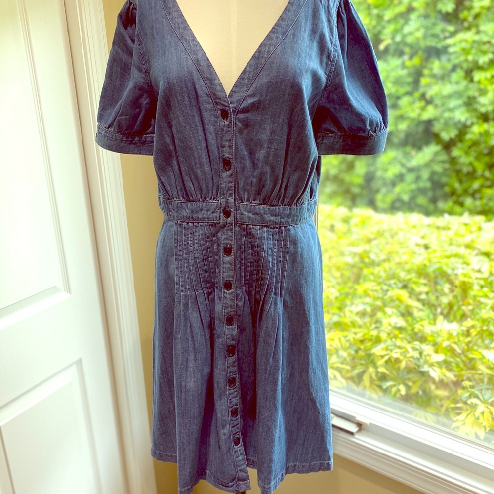 Madewell Button-Down Mini Denim Dress